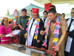Danramil 1403/14 Mangkutana Menghadiri Peresmian Gedung Gereja Kristen Sulawesi Tengah.