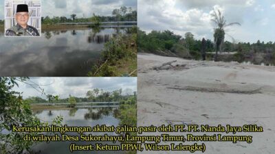 Warga Menjerit! Tambang Pasir Silika di Lampung Timur Ancam Keselamatan dan Rusak Lingkungan, PPWI Desak Penegakan Hukum!