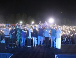 Wali Band Sukses Guncang Panggung Malam Puncak Pesta Rakyat Hari Jadi Lutim