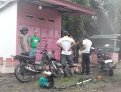 Warga Desa Karondang Gelar Gotong Royong di Perbatasan Munte dan Area Pemakaman Bersih Kembali