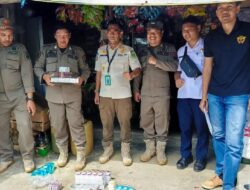 Satpol PP Kabupaten Luwu Timur Bersama Kantor Bea Cukai dan Sejumlah Instansi sidak Gempur Rokok Ilegal