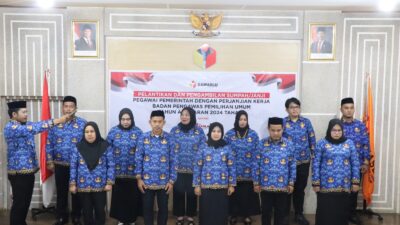 11 PPPK Bawaslu Luwu Timur Resmi Dilantik