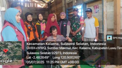 Kisah Inspiratif dari Luwu Timur: Babinsa dan Berbagai Pihak Bergotong Royong Bantu Warga Lumpuh