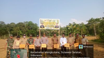 TNI-Polri Bersinergi Wujudkan Ketahanan Pangan di Luwu Timur: Ratusan Bibit Jagung Ditanam Serentak