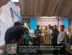 Danramil 1403-14/Mangkutana Hadiri Pelepasan Bantuan Pangan Beras di Bulog Mangkutana