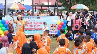 TK se-Malili Meriahkan Perayaan HAN Melalui Senam Pagi Ceria