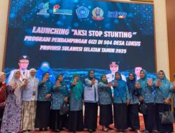 Ketua TP PKK Lutim Hadiri Launching Aksi Stop Stunting se-Sulsel, Tegaskan Pentingnya Peran Desa